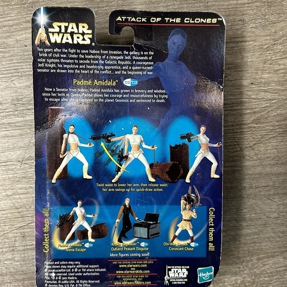 Star Wars Episode II: Padme Amidala Action Figure FACTORY SEALED - Picture 3 of 6